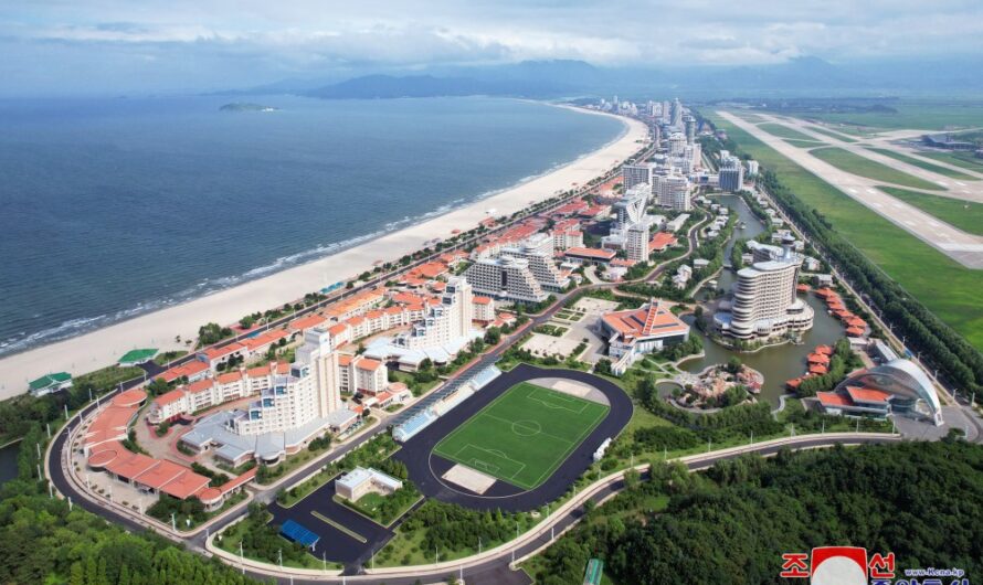 Construcción de la Zona Turística Costera de Kalma en Wonsan