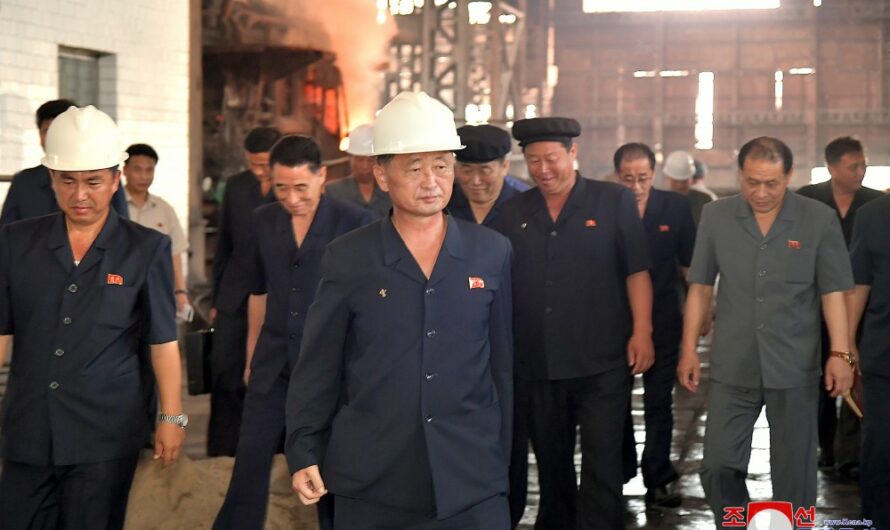 Premier coreano recorre el Complejo de Acero Chollima y el campo de reparación de daños