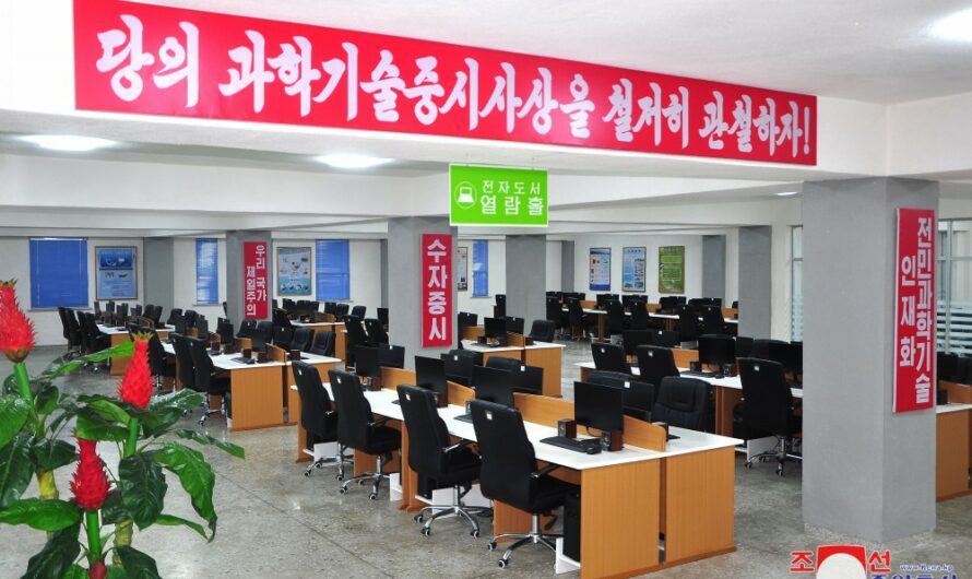 Nueva biblioteca de ciencias y técnicas  en Kaesong