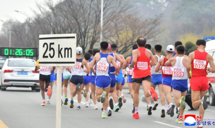 Efectuada la trigesimoprimera maratón de Pyongyang.