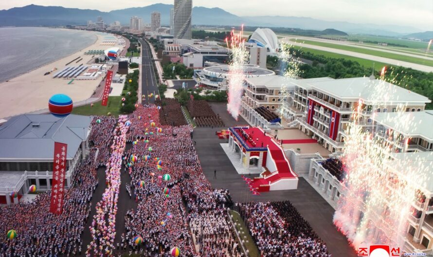 Inauguración de la Zona Turística Costera de Kalma en Wonsan
