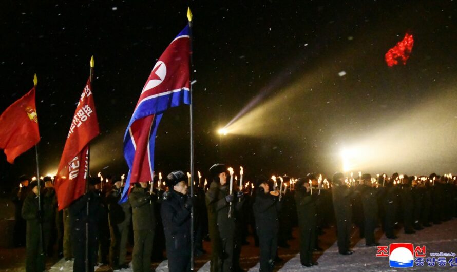 Juramento juvenil en el recorrido por la zona del monte Paektu