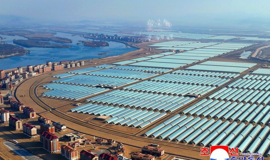 Inauguración de la Granja Invernadero Combinada de Sinuiju