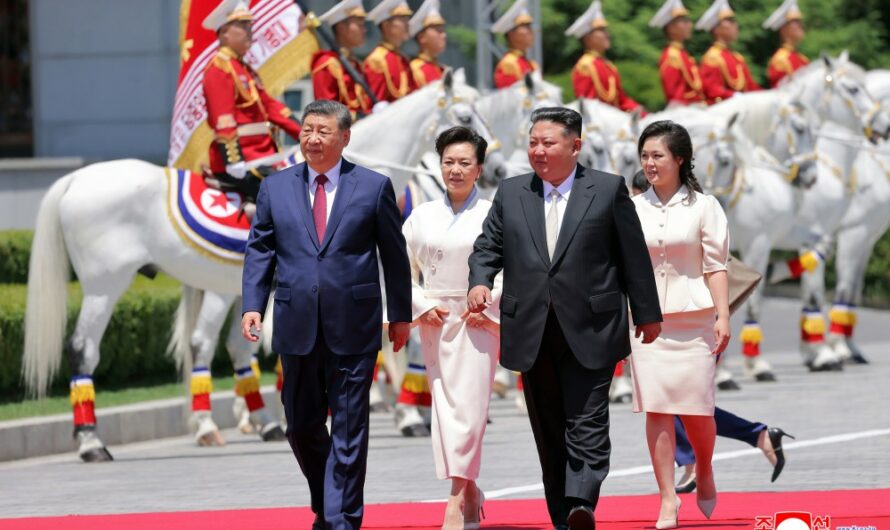 Ceremonia de bienvenida al camarada Xi Jinping
