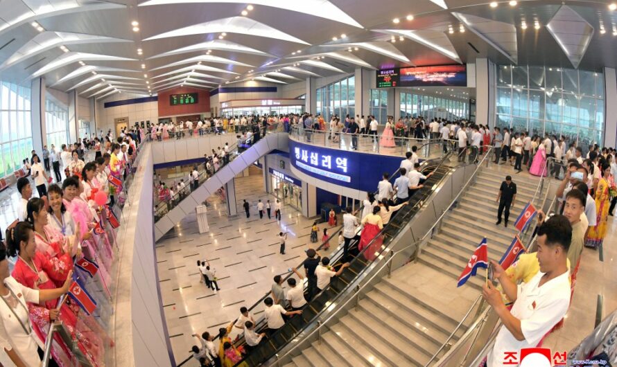 Inaugurada la nueva estación ferroviaria de Myongsasimn